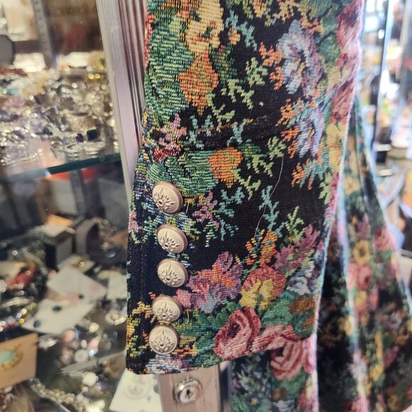 ARATTA BROCADE FLORAL SPRING COAT GORGEOUS - Picture 6 of 7